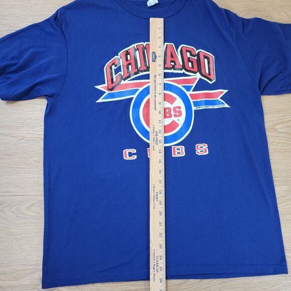 Vintage Champion Chicago Cubs Shirt Mens XL Blue MLB Baseball Tee 80s 1988 USA - Picture 7 of 10